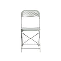 Modern Minimalist Folding Chair with Geometric Back Design