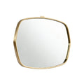 Modern Geometric Mirror with Gold Frame